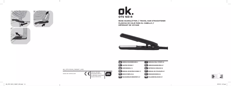 Page 1 de la notice Manuel utilisateur OK OTS 103-R