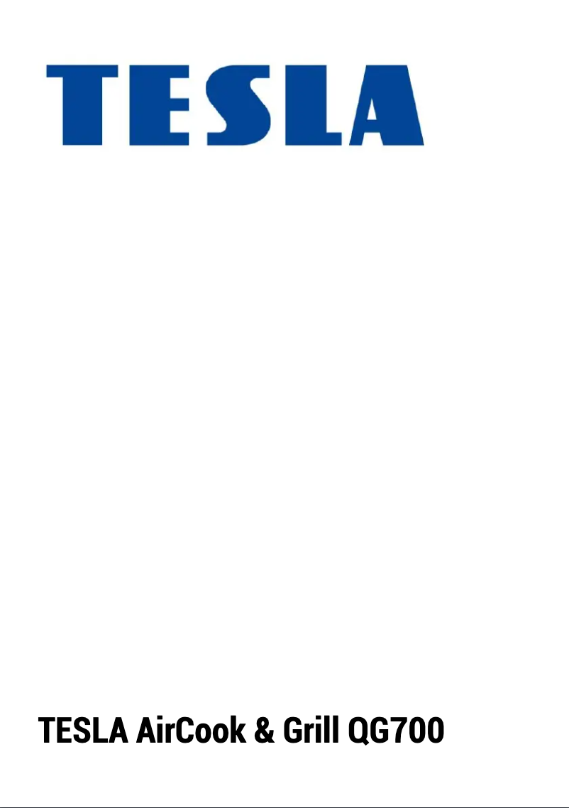 Page 1 de la notice Manuel utilisateur Tesla AirCook & Grill QG700