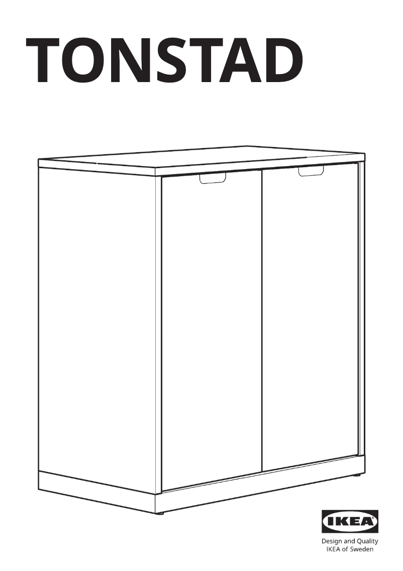 Page 1 de la notice Manuel utilisateur Ikea TONSTAD 904.887.13
