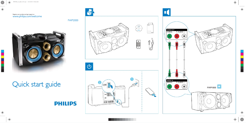 Página 1 del manual Guía de inicio rápido Philips FWP2000
