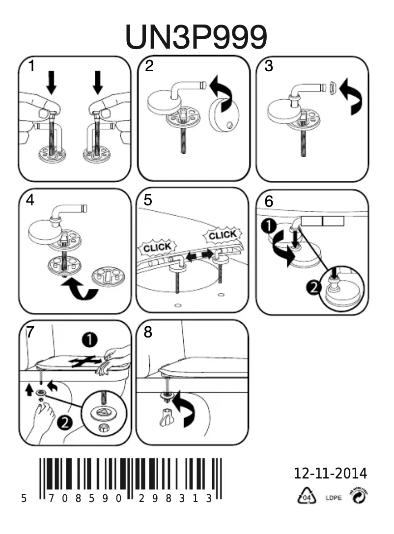 Page 1 de la notice Manuel utilisateur Pressalit 3000