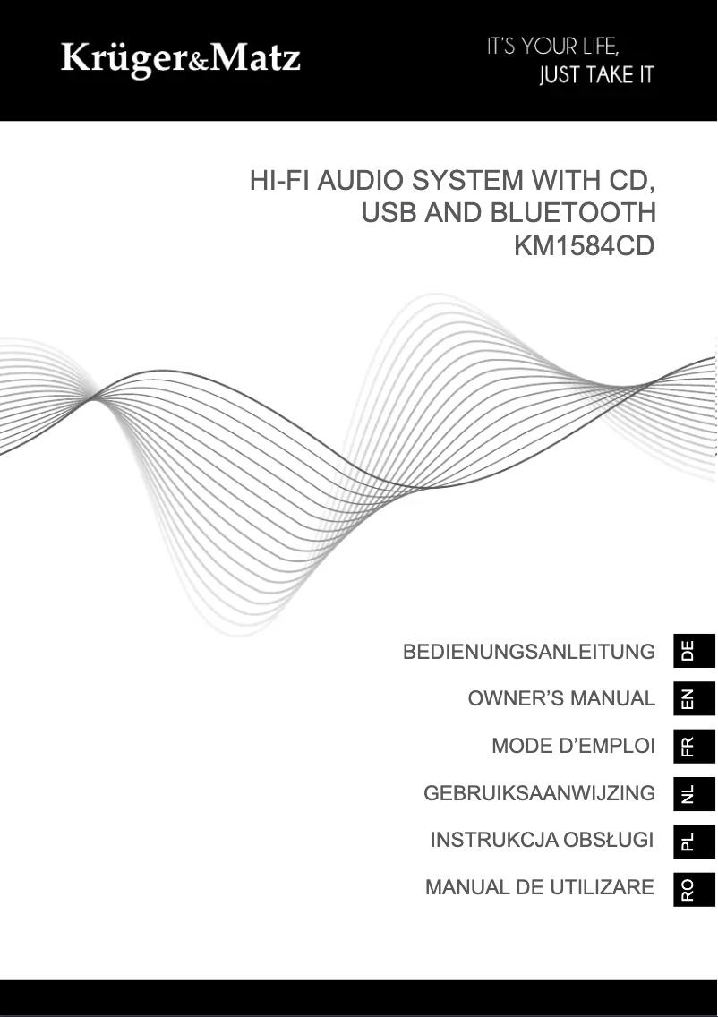 Page 1 of the manual User Manual Krüger&Matz KM 1584CD