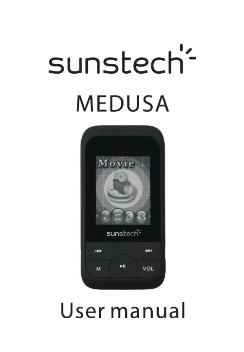 Page 1 de la notice Manuel utilisateur Sunstech MEDUSA