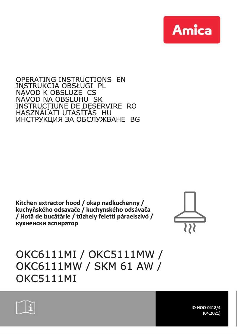 Page 1 of the manual User Manual Amica OKC6111MW