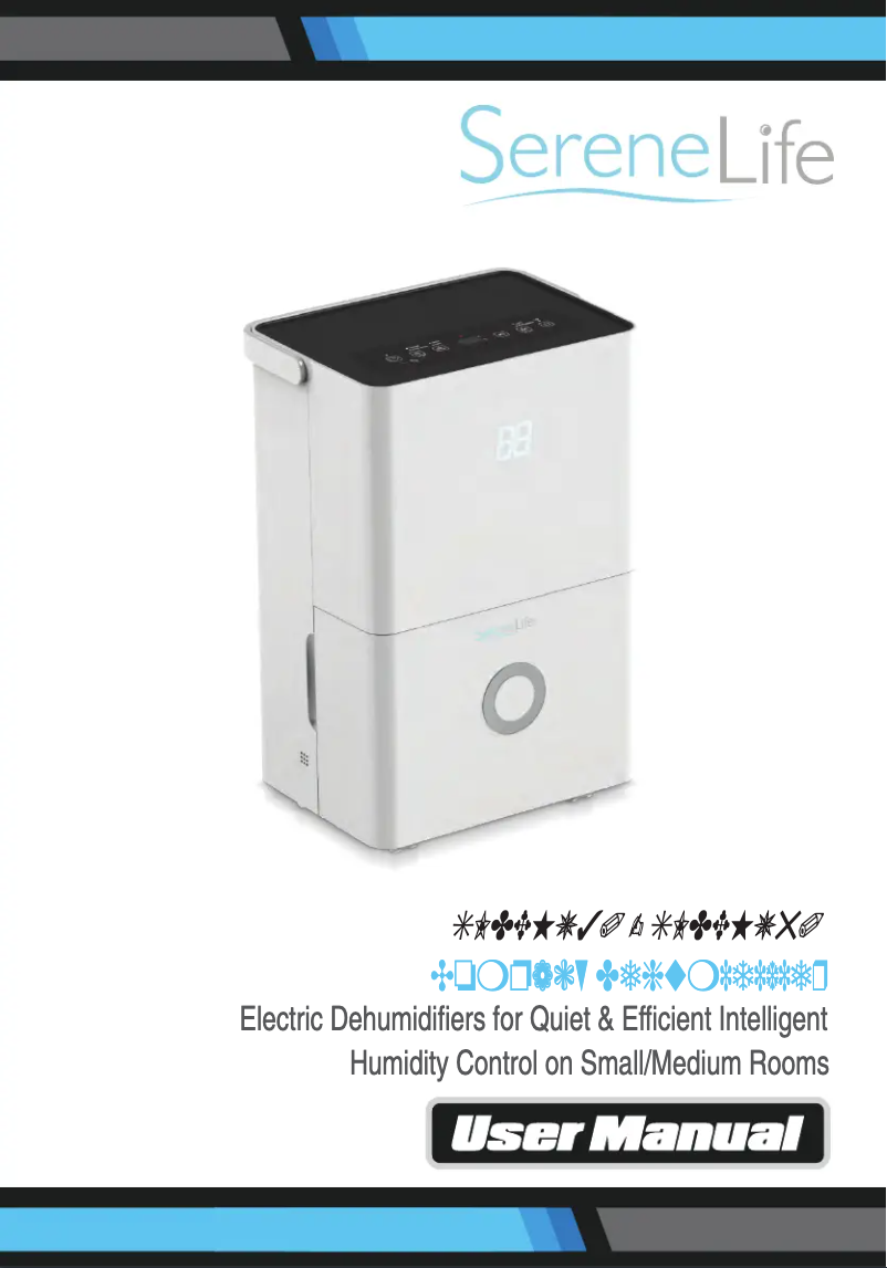 Página 1 del manual Manual de usuario SereneLife SLDEHU50