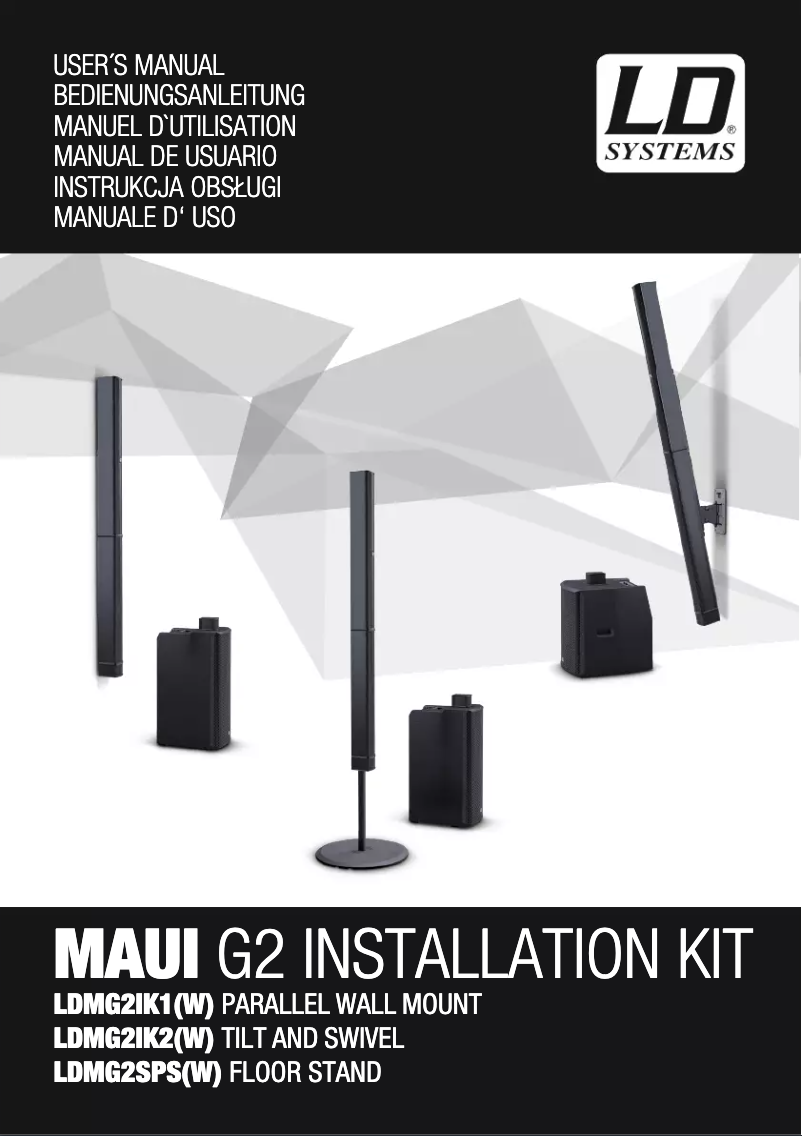 Page 1 de la notice Manuel utilisateur LD Systems Maui G2