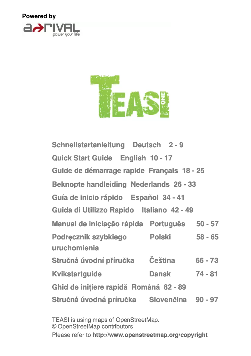 Page 1 de la notice Manuel utilisateur A-Rival Teasi One 3