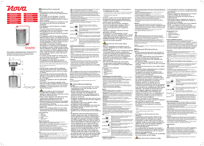 Page 1 de la notice Manuel utilisateur Nova 210310