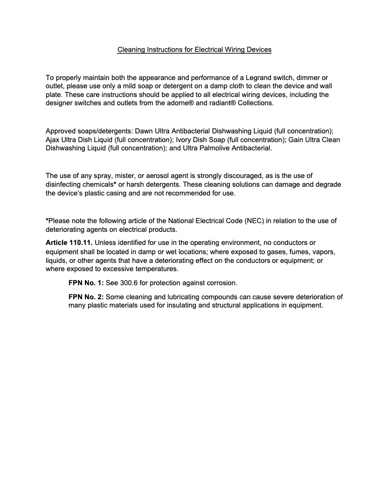 Page 1 de la notice Guide d'installation Legrand ASPD1532W4