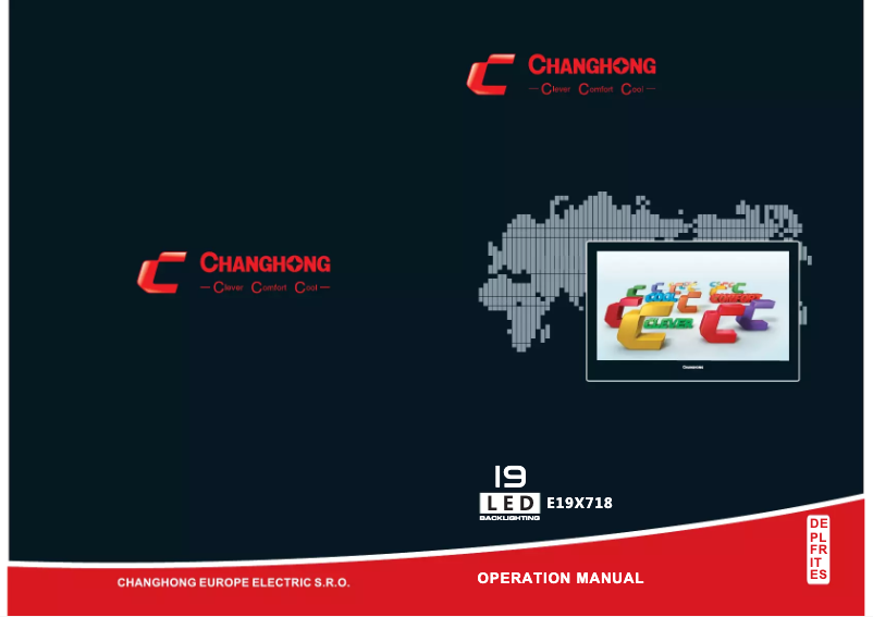 Page 1 de la notice Manuel utilisateur Changhong E19X718