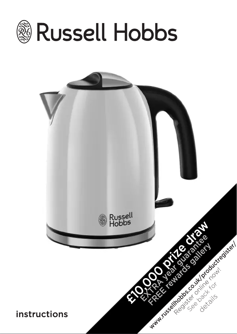 Página 1 del manual Manual de usuario Russell Hobbs Colours Plus 20417