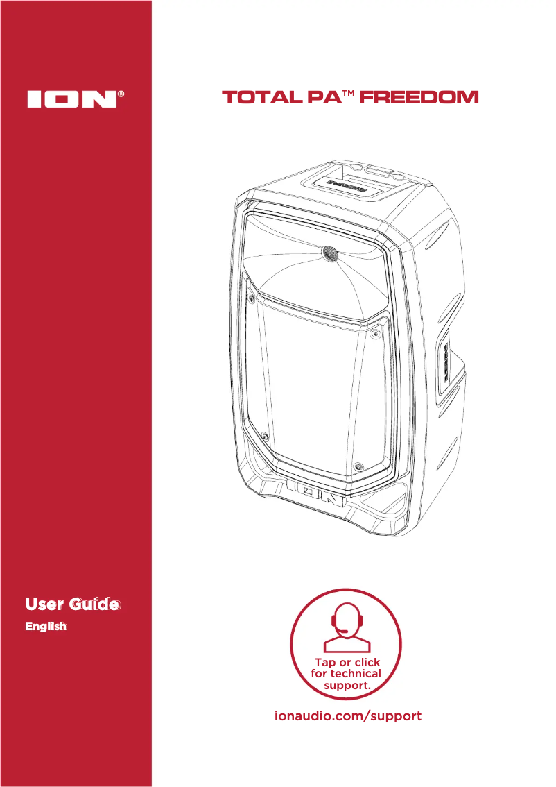 Page 1 de la notice Manuel utilisateur ION Total PA Freedom