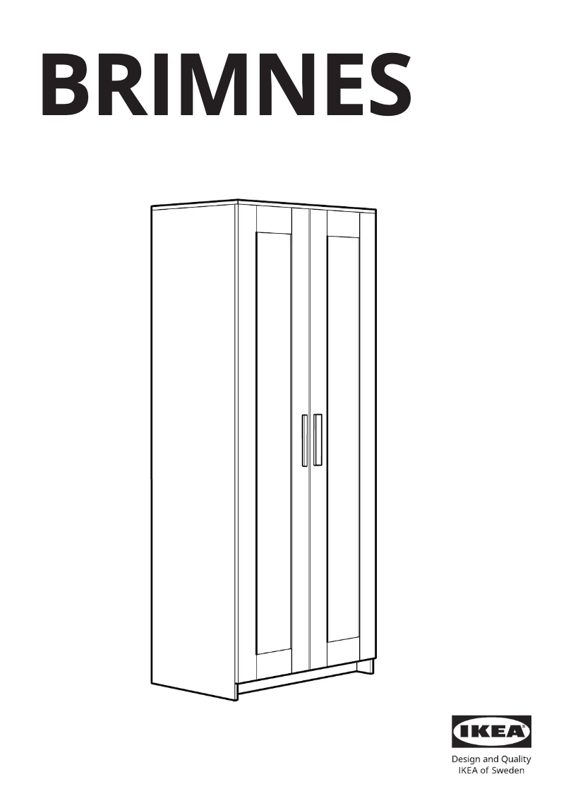 Page 1 de la notice Manuel utilisateur Ikea BRIMNES 404.004.78