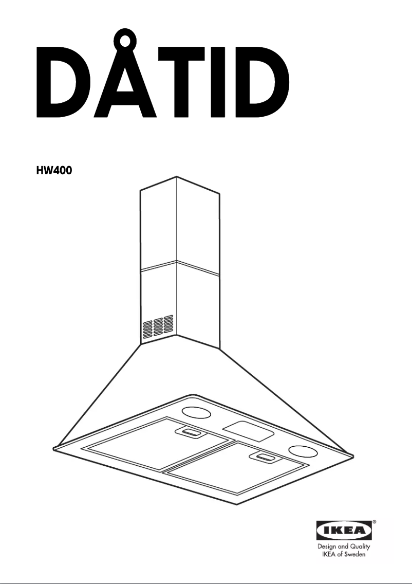 Page 1 de la notice Manuel utilisateur Ikea DATID HW400