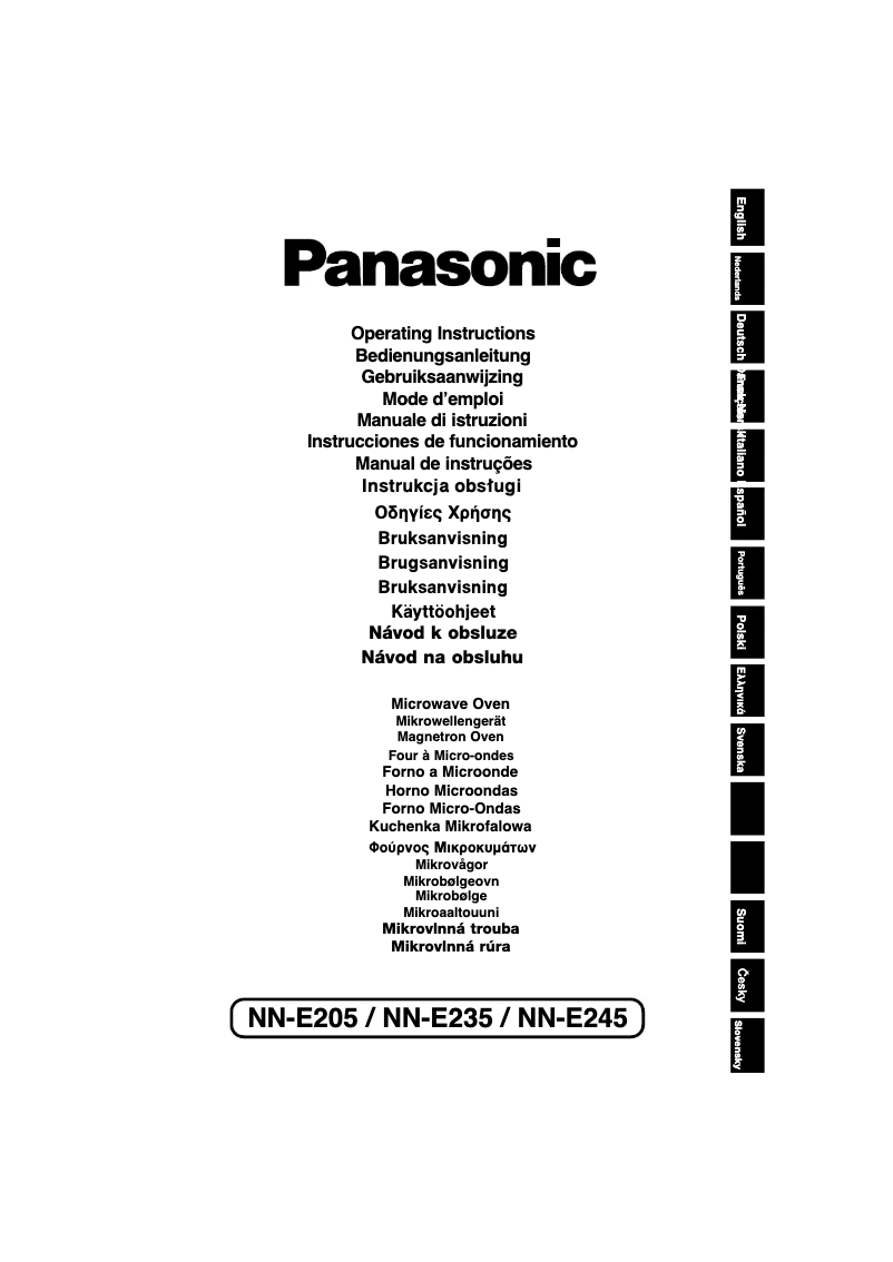 Page 1 de la notice Manuel utilisateur Panasonic NN-E235MB