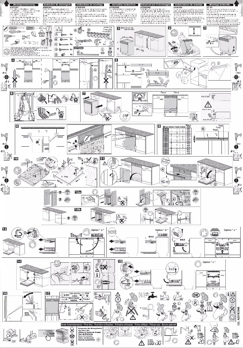 Página 1 del manual Guía de instalación Electrolux GA60GLISCN