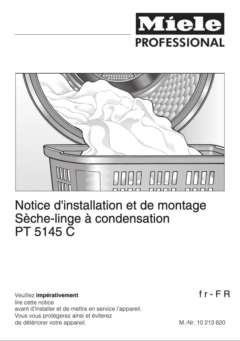 Page 1 de la notice Manuel utilisateur Miele PT 5145 C