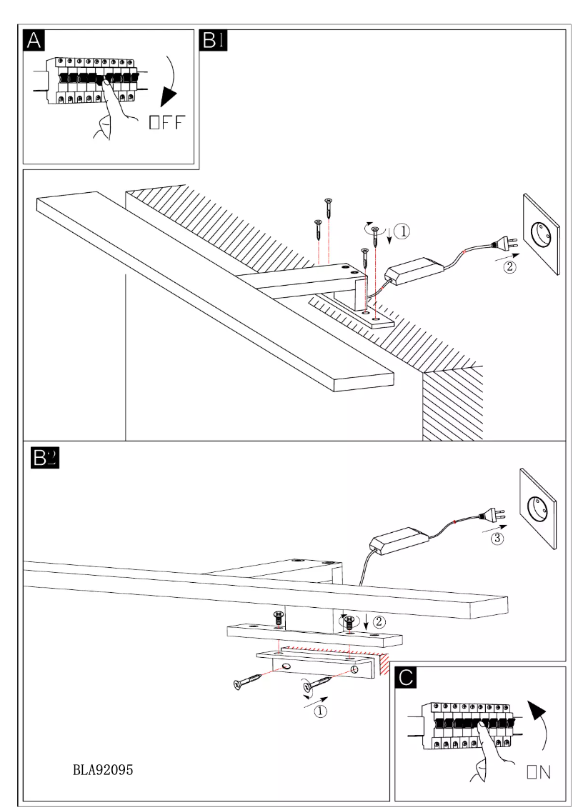 Page 1 de la notice Manuel utilisateur Eglo Imene
