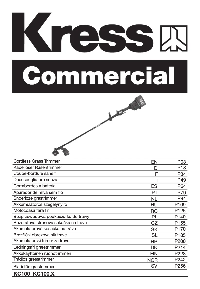 Página 1 del manual Manual de usuario Kress KC100.9