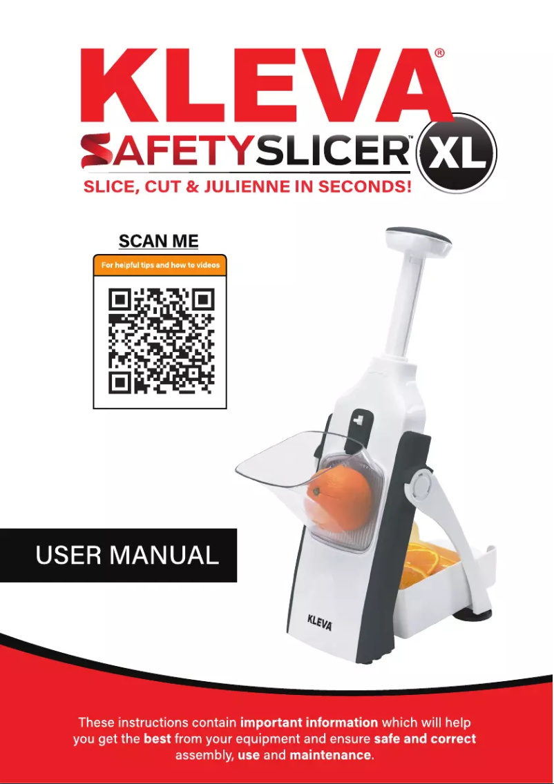 Page 1 de la notice Manuel utilisateur Kleva Safety Slicer XL