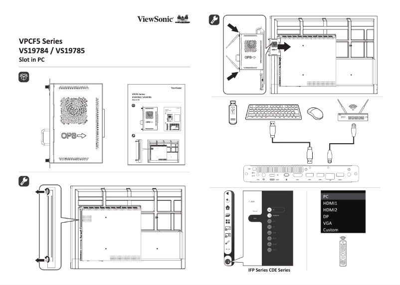 Página 1 del manual Guía de inicio rápido Viewsonic VPCF5