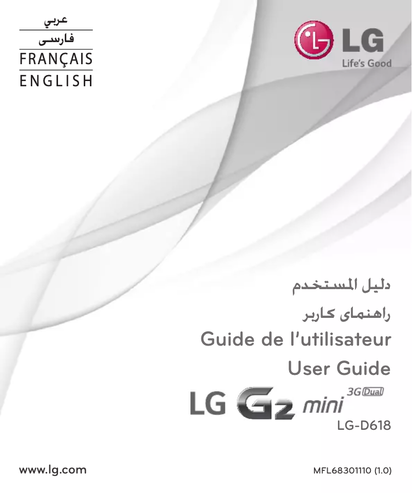 Page 1 de la notice Manuel utilisateur LG G2 Mini