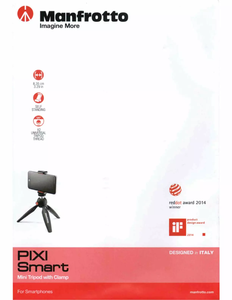 Page 1 of the manual User Manual Manfrotto Pixi Smart
