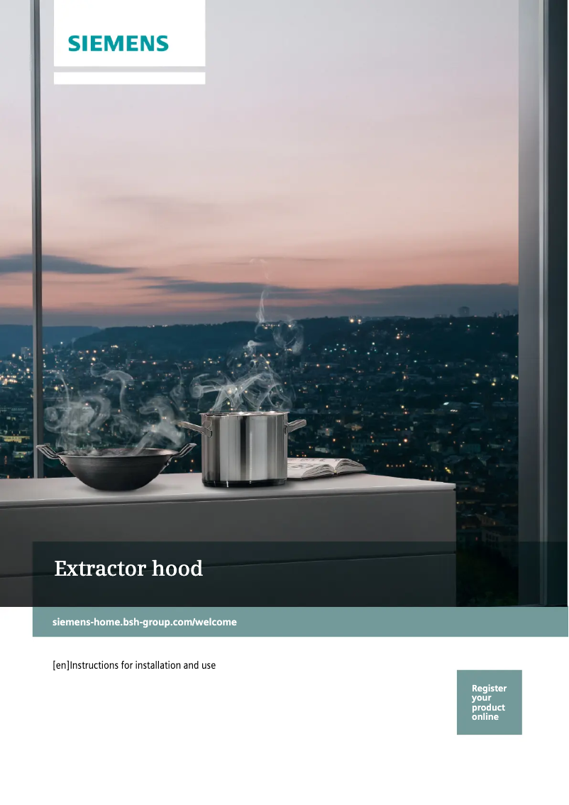 Page 1 de la notice Guide d'installation Siemens LC64BBC50B