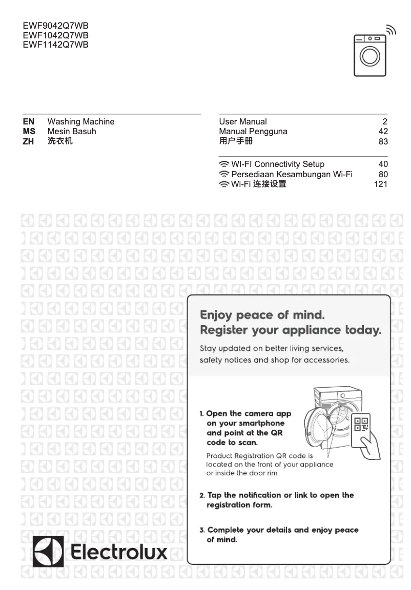 Página 1 del manual Manual de usuario Electrolux EWW1042Q7WB