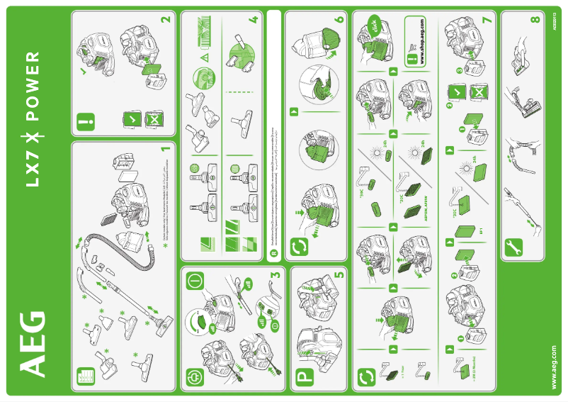 Page 1 de la notice Manuel utilisateur AEG LX7-2-EB-P