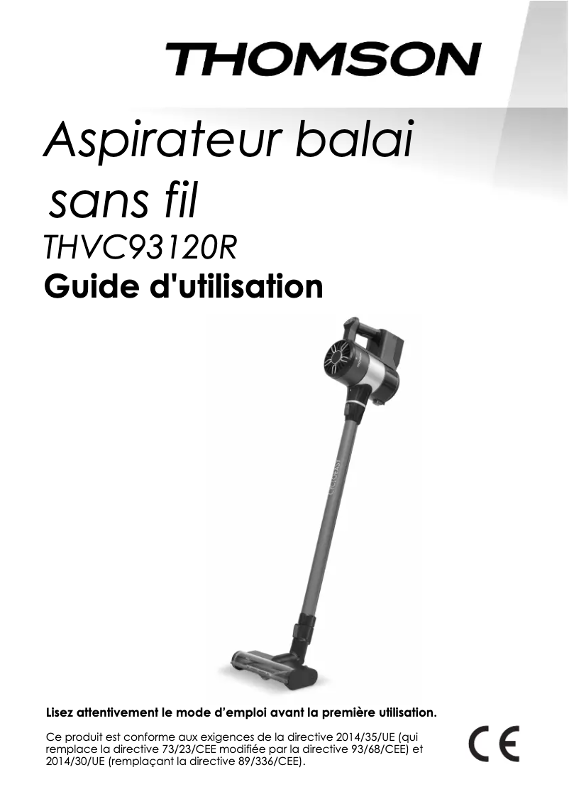 Page 1 de la notice Manuel utilisateur Thomson THVC93120R