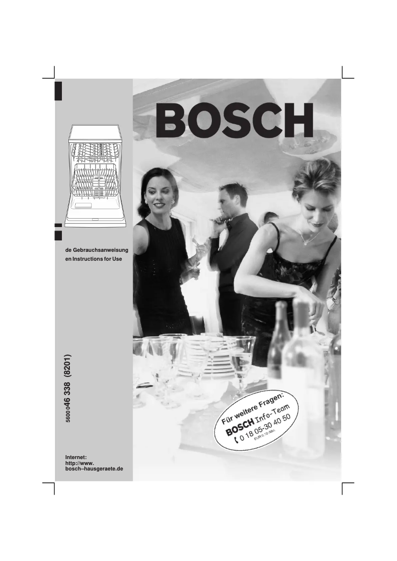 Page 1 de la notice Manuel utilisateur Bosch SGS09A0205
