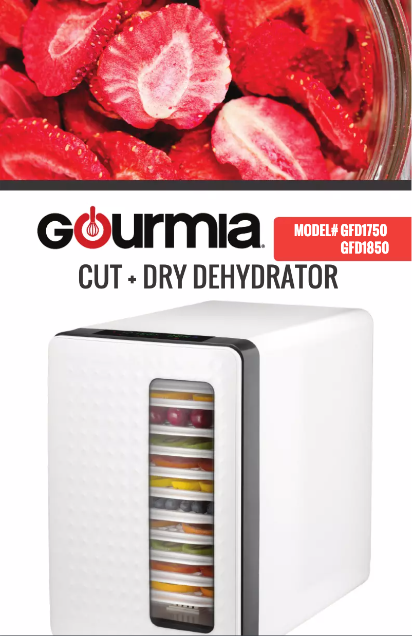 Page 1 de la notice Manuel utilisateur Gourmia GFD1750