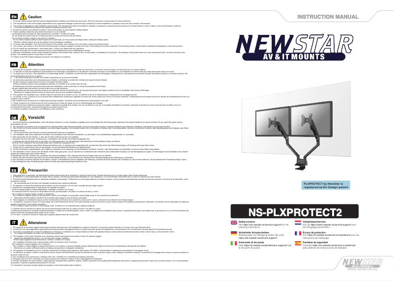 Page 1 of the manual User Manual Newstar NS-PLXPROTECT2