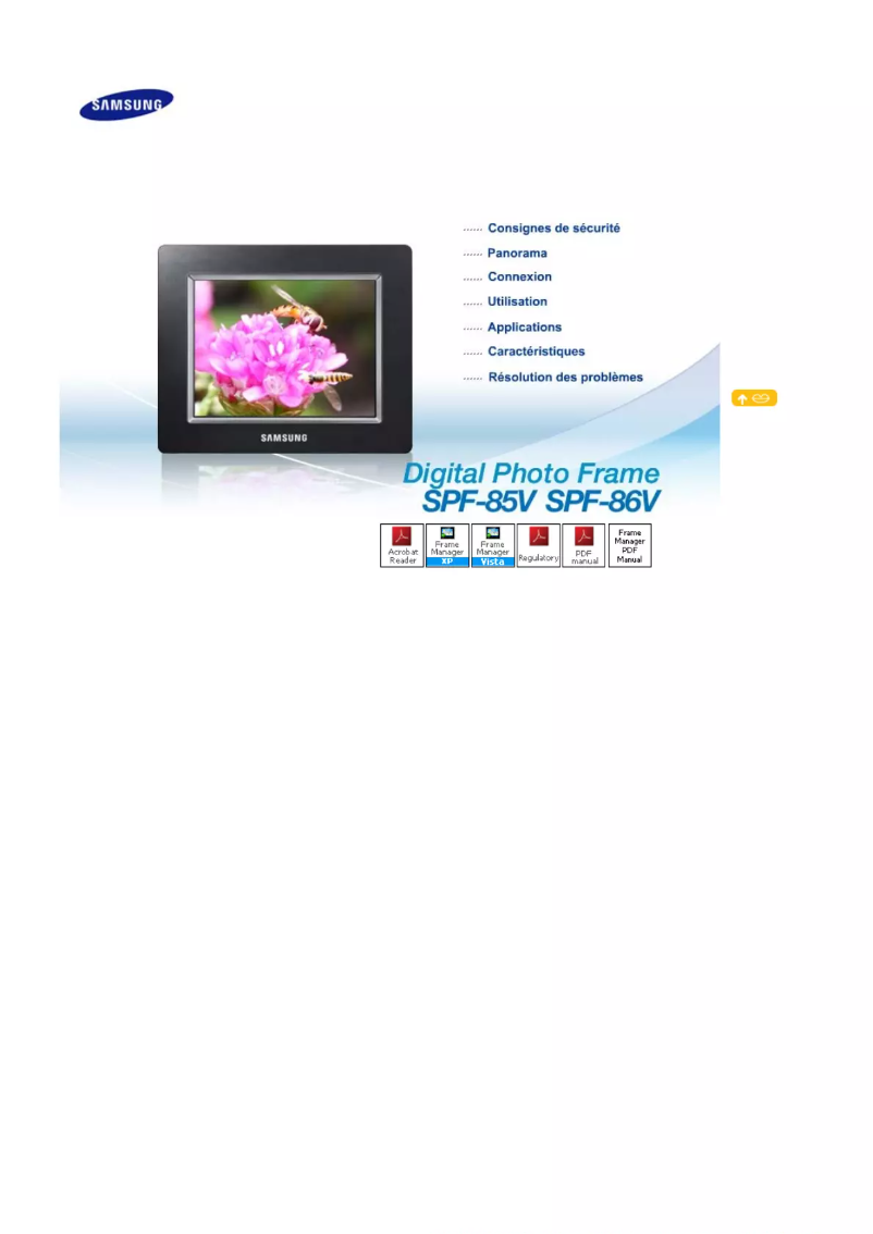 Página 1 del manual Manual de usuario Samsung SPF-85V