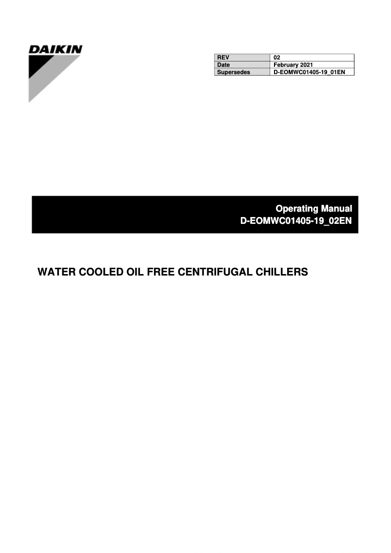 Página 1 del manual Manual de usuario Daikin EWWSC14DZXEA3