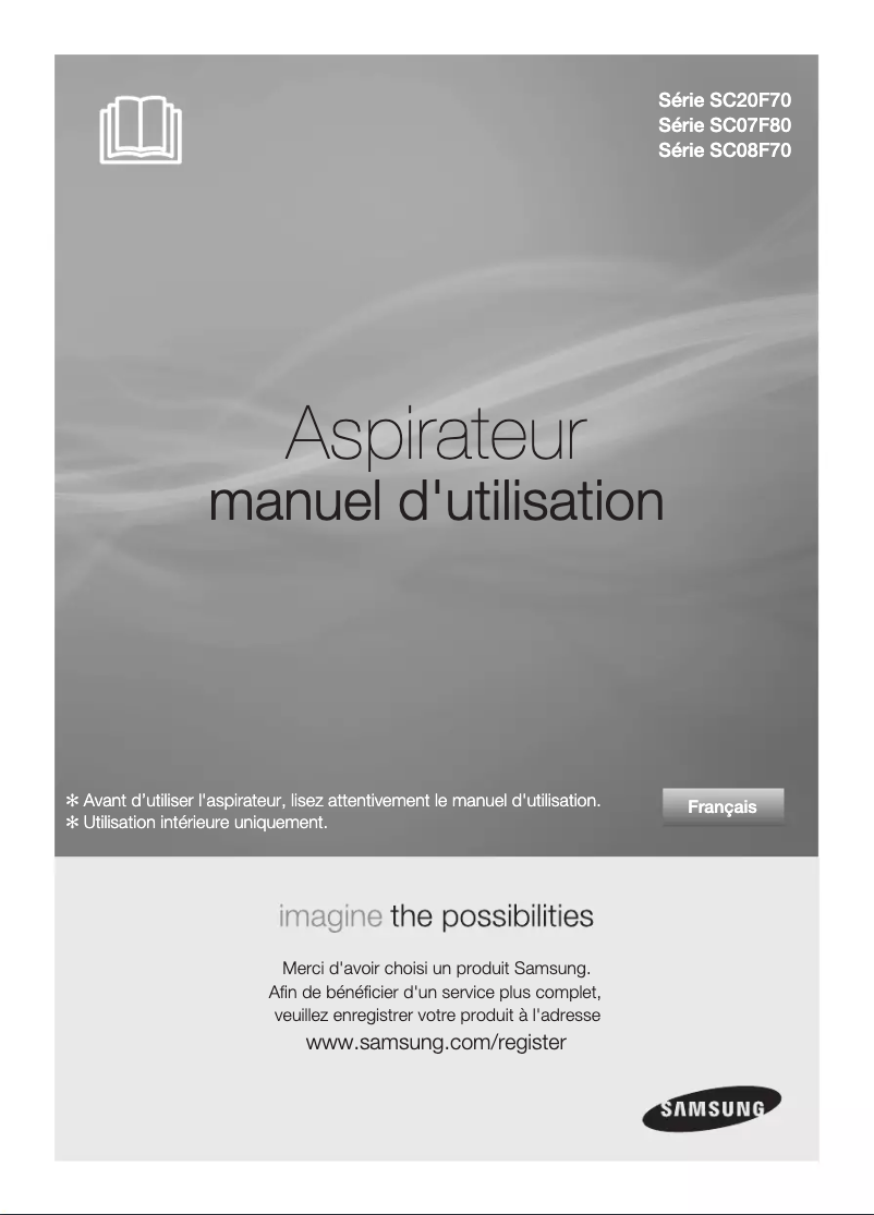 Página 1 del manual Manual de usuario Samsung CycloneForce SC07F80HQ