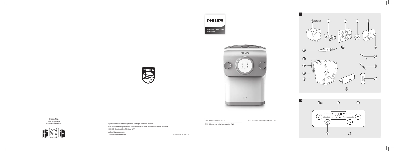 Page 1 de la notice Manuel utilisateur Philips Avance Collection HR2382