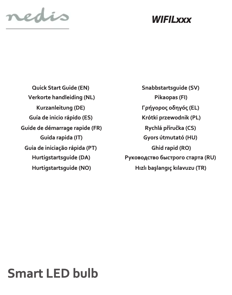Page 1 de la notice Manuel utilisateur Nedis WIFILW10CRGU10