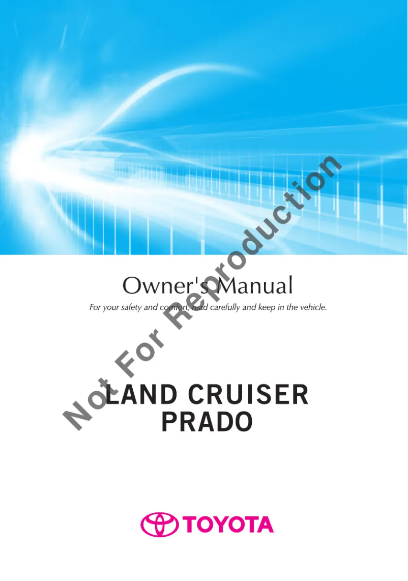 Page 1 de la notice Manuel utilisateur Toyota Land Cruiser Prado (2014)