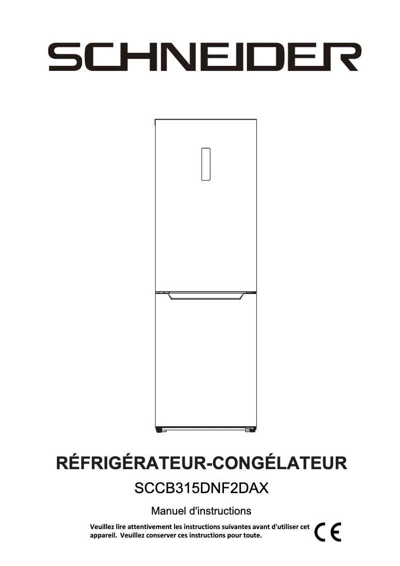 Página 1 del manual Manual de usuario Schneider SCCB315DNF2DAX