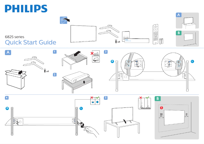 Page 1 of the manual Quick Start Guide Philips 32PHS6825