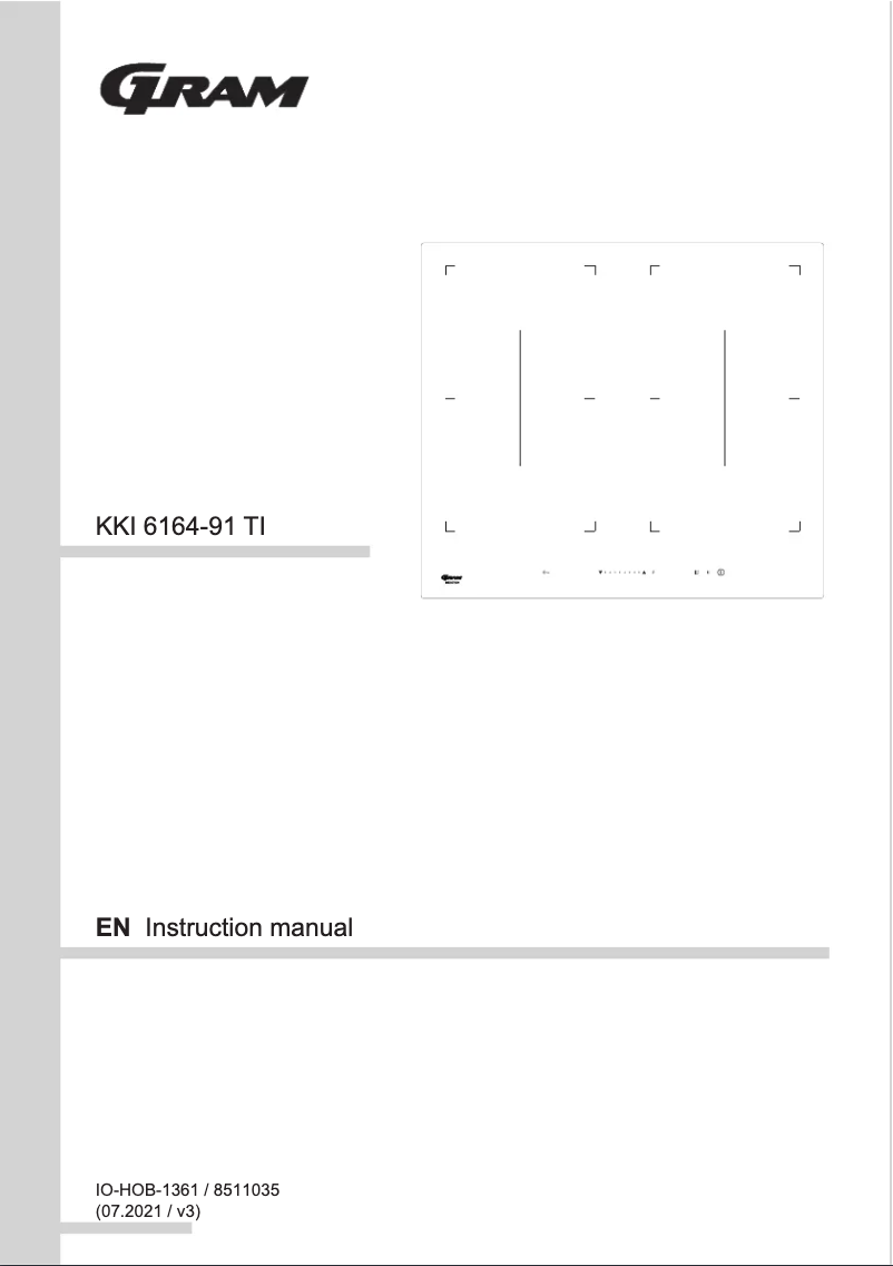 Page 1 de la notice Manuel utilisateur Gram KKI 6164-91 TI