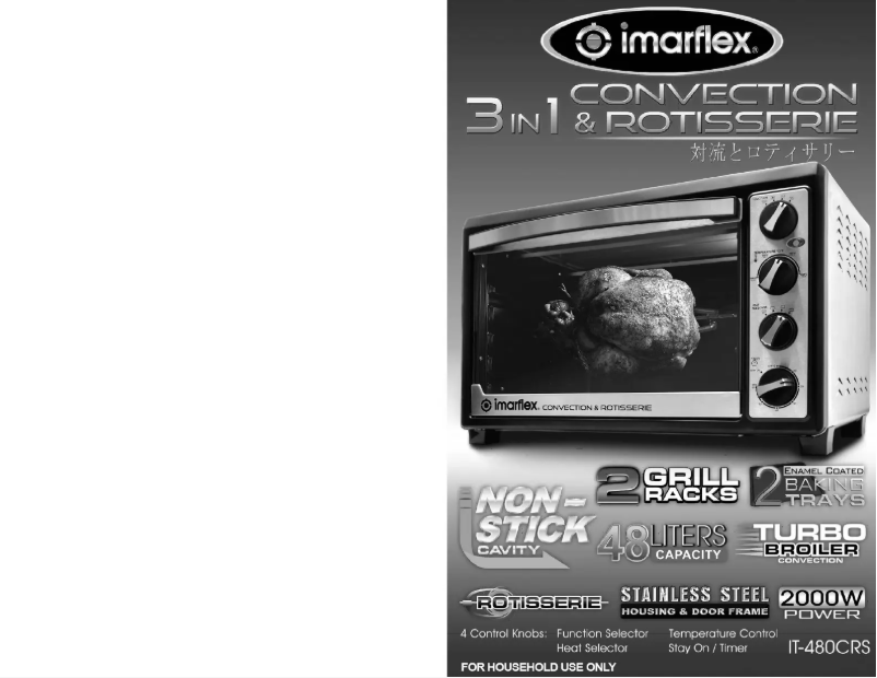 Page 1 de la notice Manuel utilisateur Imarflex IT-480CRS