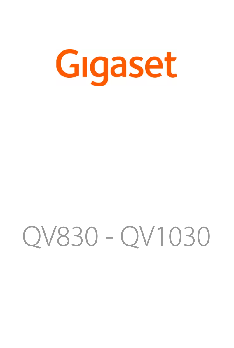 Page 1 de la notice Manuel utilisateur Gigaset QV830