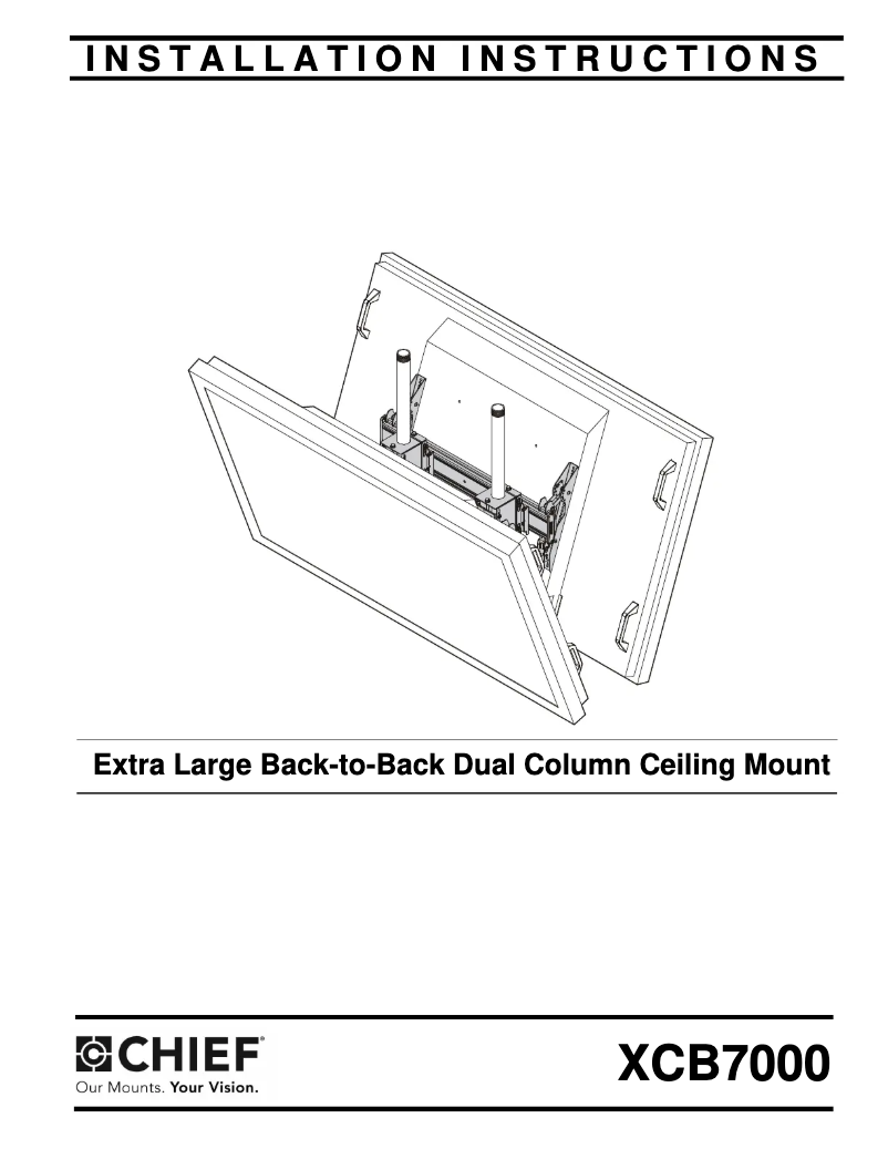 Page 1 de la notice Manuel utilisateur Chief XCB7000