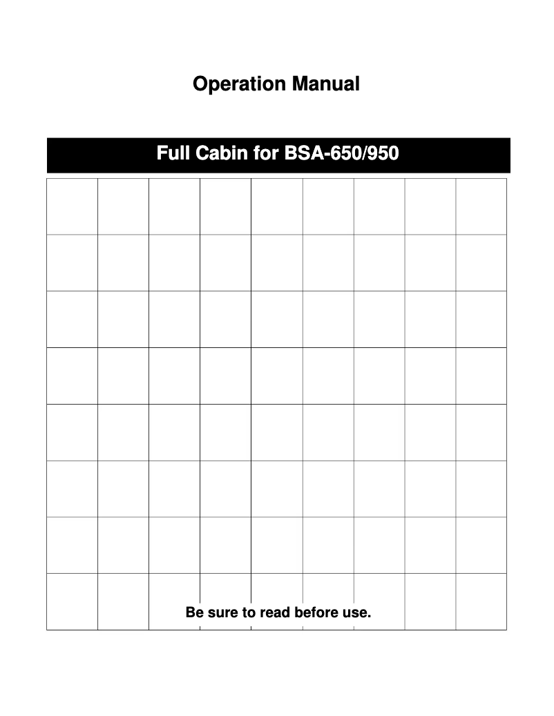 Página 1 del manual Manual de usuario Maruyama BSA-650