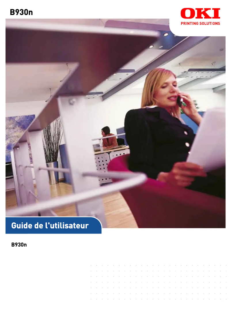 Page 1 de la notice Manuel utilisateur OKI B930n