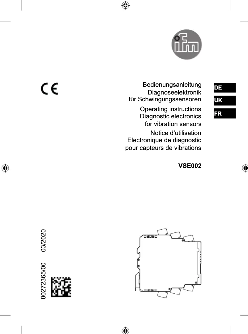 Página 1 del manual Manual de usuario IFM VSE002