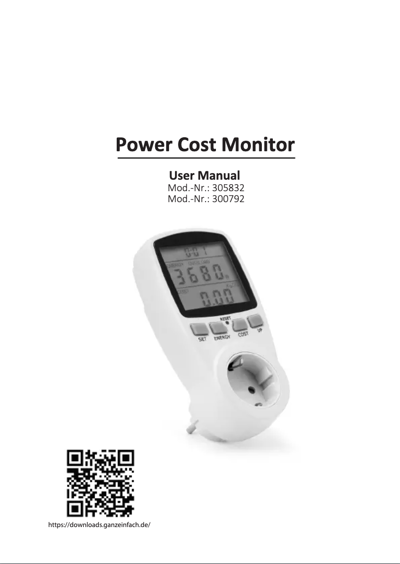 Page 1 de la notice Manuel utilisateur CSL 305832